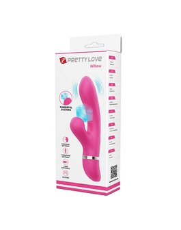 Pretty Love - Tarzan Vibrator Met ZuigFunctie WILLOW - Roze