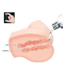 Crazy Bull Vibrerende Vagina &amp; Ass Masturbator VERONICA - lichte huidskleur