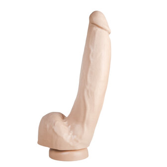 515 line Dildo 28 x 6 cm met zuignap - lichte huidskleur