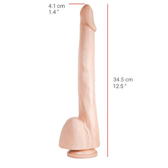 515 line - Dildo - Met Zuignap 32 x 4.1 cm - Lichte Huidskleur