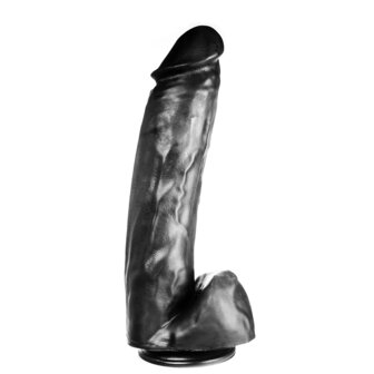 515 line Dildo 35.5 x 8.2 cm met zuignap - zwart