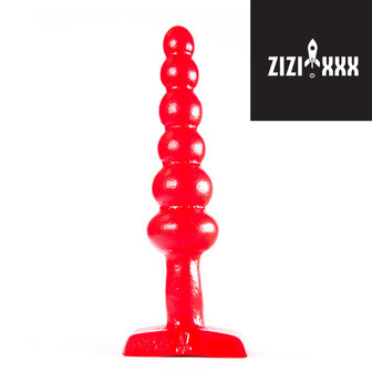 ZiZi - Buttplug Tetrad 16 x 3,5 cm - rood