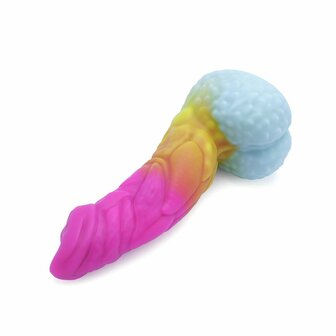 Kiotos Monstar - Dildo Beast No. 49 - Roze/Wit/Geel