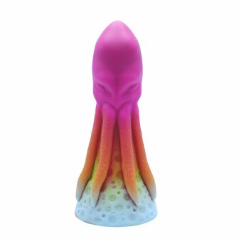 Kiotos Monstar - XXL Dildo Beast No. 54 - Roze/oranje/Wit