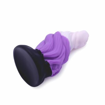 Kiotos Monstar - XXL Dildo Beast No. 55 - Paars/Zwart/Wit