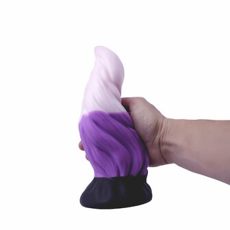 Kiotos Monstar - XXL Dildo Beast No. 55 - Paars/Zwart/Wit