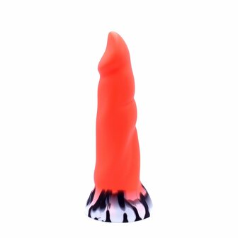 Kiotos Monstar Dildo Beast No. 47 - oranje/zwart/wit