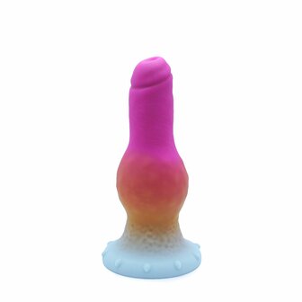 Kiotos Monstar - Dildo Beast No. 48 - Roze/Wit/Geel