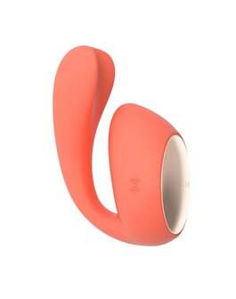 LELO - Ida Wave - dual stimulation Vibrator Met wave motion technologie En App Control - koraal