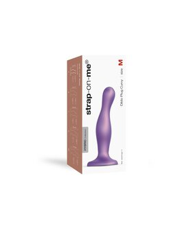 Strap-On-Me Dildo Plug Curvy - metallic paars - maat M