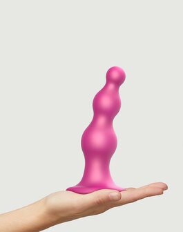 Strap-On-Me Dildo Plug Beads - metallic roze - maat L