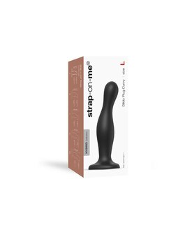 Strap-On-Me Dildo Plug Curvy - zwart - maat L