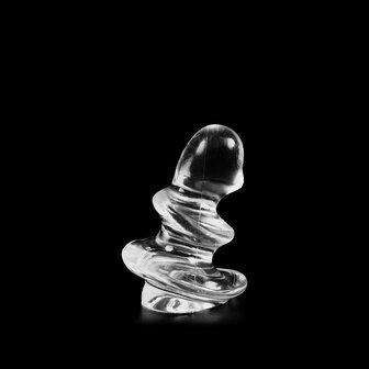 Dark Crystal Schroef Buttplug 16 x 11 cm - transparant