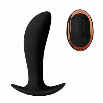 Prostaat Vibrator met remote control - zwart