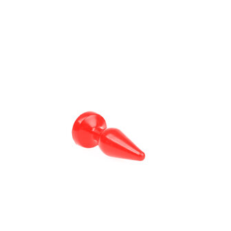 I Love Butt - Klassieke Buttplug - XS - rood