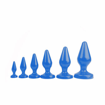 I Love Butt - Klassieke Buttplug - XS - blauw