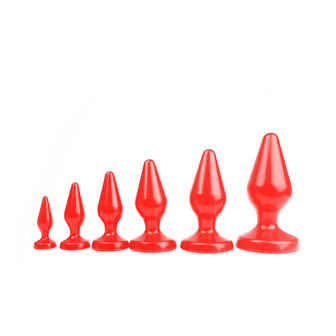 I Love Butt Klassieke Buttplug - XS - rood