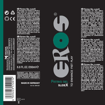 EROS Fisting Gel SlideX - 200 ml