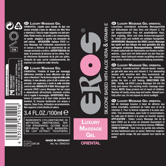Eros - Luxueuze Massage Gel Ori&euml;ntal - 100 ml