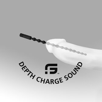 Sport Fucker Depth Charge Sound | Dilator | Lange Plasbuisplug - grijs