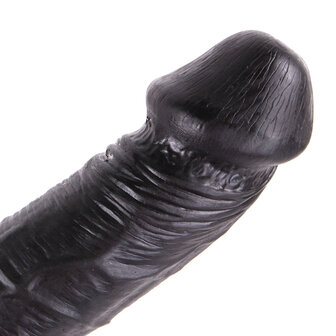 Dinoo King-size Dildo Curved 31 x 5.5 cm - zwart