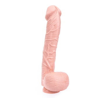 Dinoo - XXL Dildo - Curve - 31 x 5.5 cm - Lichte Huidskleur