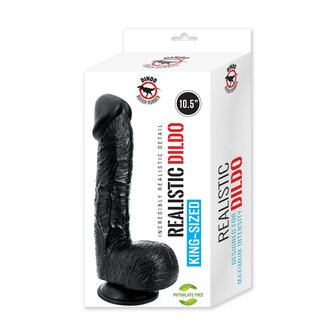 Dinoo King-size Dildo Raptor 5.5 x 27 cm - zwart