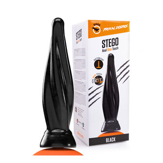 Dinoo - Primal Desires - Extra Grote Anaal Dildo met Zuignap Stego 33 x 8 - zwart