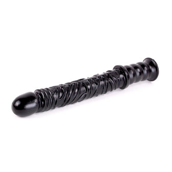 Dinoo - Extreme XXL Dildo Met Handvat - Damocles - 42,5 x 4,5 cm - Zwart