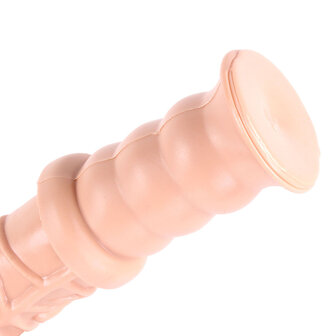 Dinoo King-Size Dildo met handvat Damocles 42,5 x 4,5 cm - lichte huidskleur