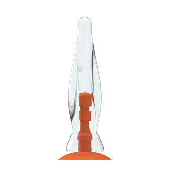 Dinoo - Primal Desires - Extra Grote Dildo met Zuignap Stego 33 x 8 cm - transparant