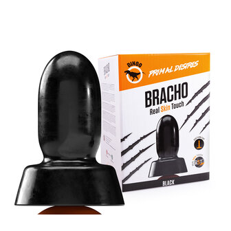 Dinoo Primal Desires Extra Grote Dildo met Zuignap Bracho - zwart