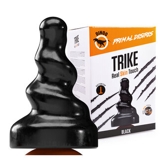 Dinoo Primal Desires Extra Grote Dildo met Zuignap Trike - zwart