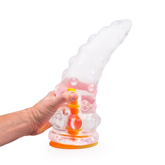 Dinoo Primal Desires Extra Grote Dildo met Zuignap Acro - transparant