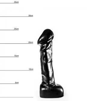 Dinoo - Dildo - Haya - 25,5 x 6,5 cm - Zwart