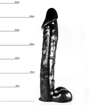 Dinoo - Dildo - Krito - 33 x 7,8 cm - Zwart