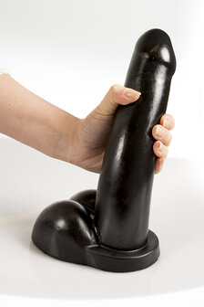 Dinoo - Dildo - Diceratops - 29 x 6 cm - Zwart