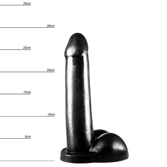 Dinoo - Dildo - Diceratops - 29 x 6 cm - Zwart