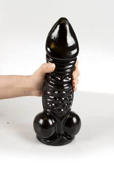 Dinoo - Dildo - Rinchenia - 30 x 7,6 cm - Zwart