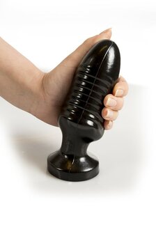 Dinoo Dildo Rugops 18 x 5,4 cm - zwart