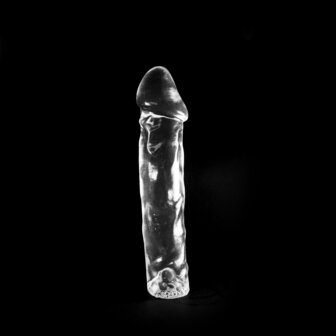 Dinoo - Dildo - Erketu 27 x 6,3 cm - Transparant