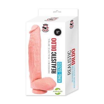 Dinoo - XXL Dildo - Monster 28 x 5.5 cm - Lichte Huidskleur