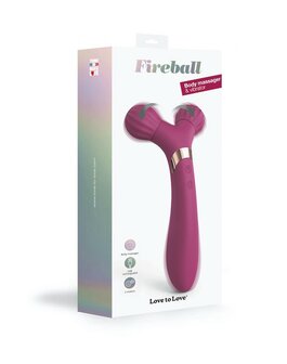 Love to Love - FIREBALL Body Massager &amp; Vibrator - plum pink