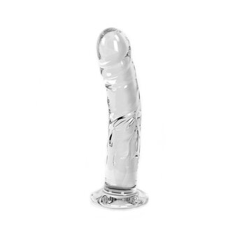 Glazen Dildo rond - transparant