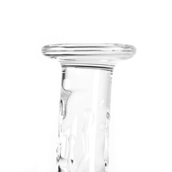 Glazen Dildo rond - transparant