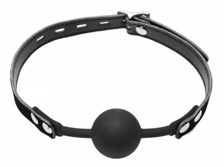 Master Series - Comfortabele Siliconen Ball Gag - Hush