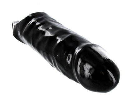 Master Series Black Mamba XL Penis Sleeve - zwart