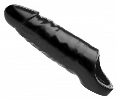 Master Series Black Mamba XL Penis Sleeve - zwart