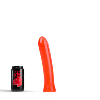 All Red - Gladde Rechte Dildo - 22 x 5 cm - Rood