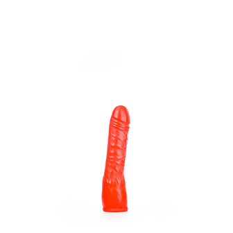 All Red - Licht Gebogen Dildo - 20 x 4,5 cm - Rood